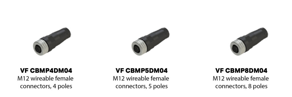 Field wireable M12 female connectors_Accessories - Field wireable M12 female connectors